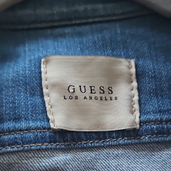 Guess Denim Long Sleeve Romper - Size 8 - Picture 5 of 5